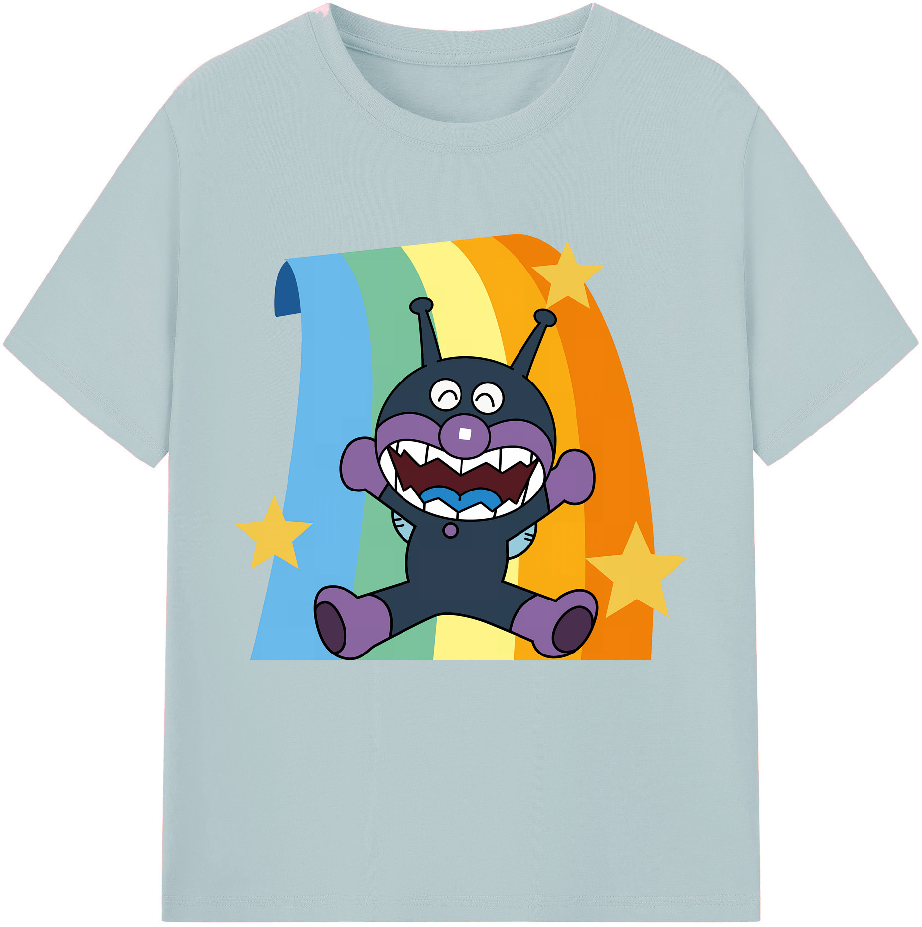 （画像用） アンパンマン Anpanman 綿100％半袖Tシャツ（フロントプリント）